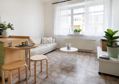 Kouzelný byt ve staré zástavbě