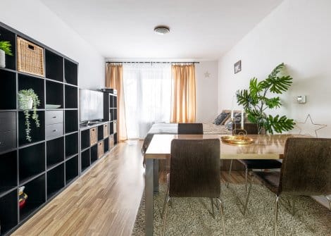 Novostavba 1kk s balkonem, kompletně zařízený